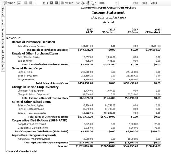 centerpoint accounting for agriculture understanding and modifying income statemnt