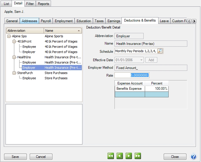 CenterPoint Fund Accounting Reporting Employer Paid
