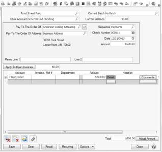 CenterPoint Fund Accounting - Purchase Order Prepayments