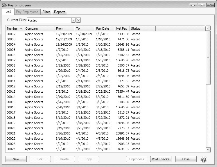 CenterPoint Fund Accounting Void Payroll Checks or Entire Pay Runs