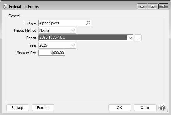 CenterPoint Payroll - 1099 Forms - Prepare and Print and/or eFile