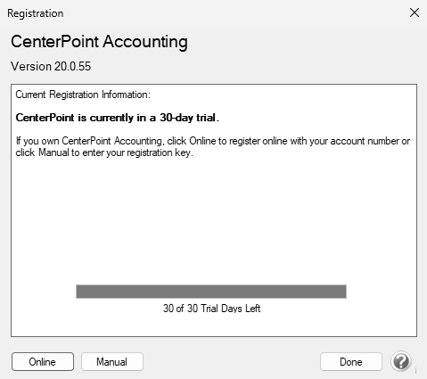 CenterPoint® Accounting for Agriculture - Register CenterPoint